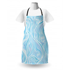 Ornate Wavy Stripes Apron