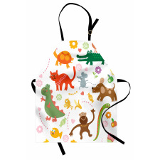 Jolly Cartoon Animals Apron