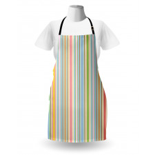 Barcode Pattern Stripes Apron