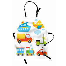 Transportation Kids Theme Apron