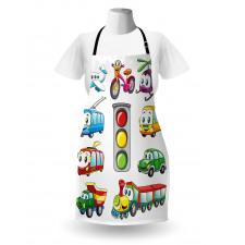 Cheerful Transportation Apron