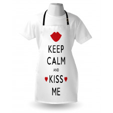 Kiss Me Red Hearts Apron