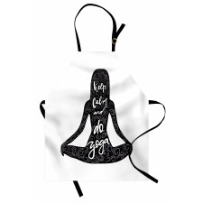 Do Yoga Words Girl Apron