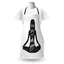 Do Yoga Words Girl Apron