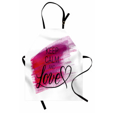 Love Watercolor Stain Apron