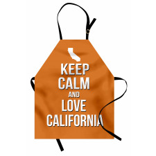 Love California Map Apron