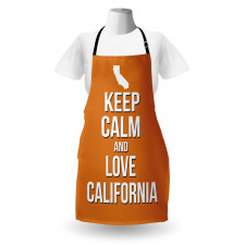 Love California Map Apron