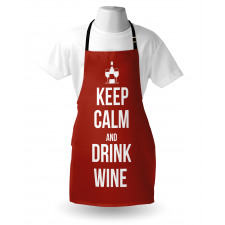 Drink Wine Slogan Apron