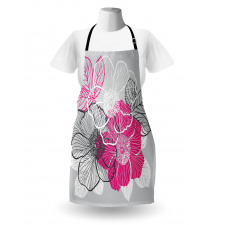 Abstract Bridal Peonies Apron