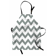 Geometrical Zigzag Stripes Apron