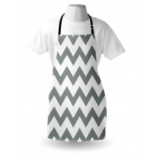 Geometrical Zigzag Stripes Apron