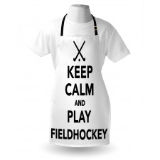 Play Fieldhockey Phrase Apron