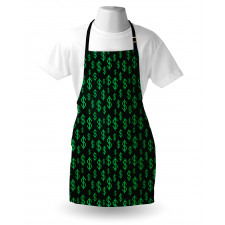 Pixel Art Dollar Pattern Apron