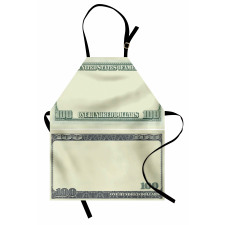 Dollar Bill Frame Pattern Apron