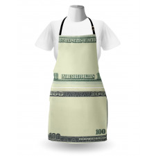 Dollar Bill Frame Pattern Apron