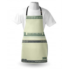 Dollar Bill Frame Pattern Apron