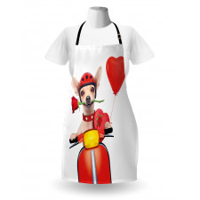 Romantic Chihuahua Apron