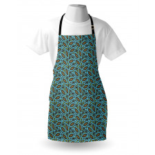 Retro Foliage Pattern Apron