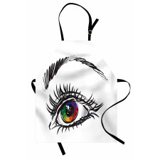 Colorful Pupil of a Woman Apron