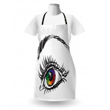 Colorful Pupil of a Woman Apron