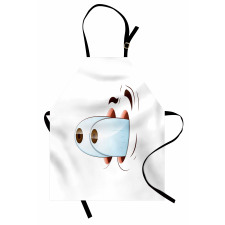 Goofy Surprised Character Apron