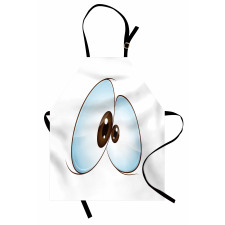 Funny Cross-eyed Mascot Apron