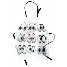 Cartoon Expression Eyes Apron