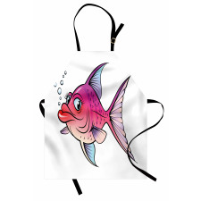 Cartoon Female Goldfish Apron