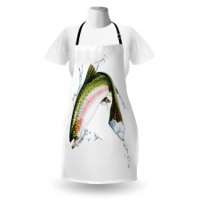 Salmon Photorealistic Art Apron