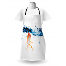 Goldfish Swimming in Water Apron