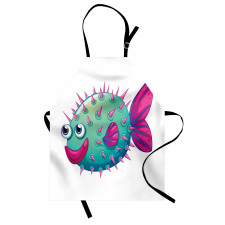 Vibrant Color Bubble Fish Apron
