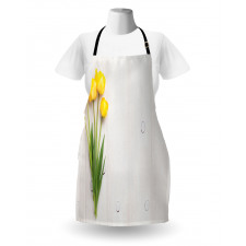 Tulips on Rustic Board Apron