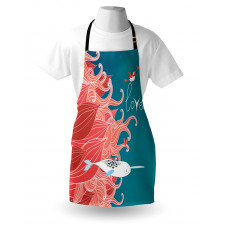 Arctic Whale and Bird Apron