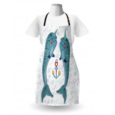 Animal Couple in Love Apron