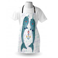 Animal Couple in Love Apron