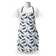 Aquerelle Ocean Whales Apron