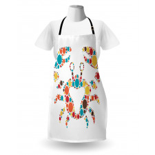 Colorful Dotted Shape Apron