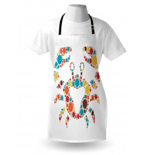 Colorful Dotted Shape Apron