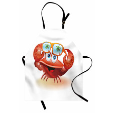 Comic Mascot Sunglasses Apron