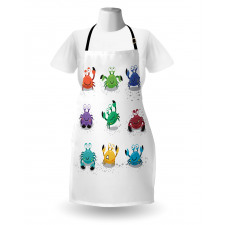 Cheery Cartoon Style Apron