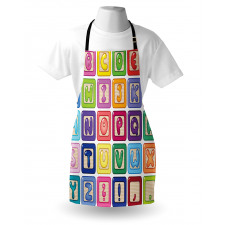 English Alphabet Apron