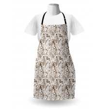 Classic Floral Motifs Apron