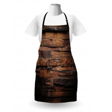 Rough Dark Timber Apron