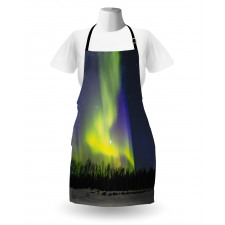 Aurora Borealis Forest Apron