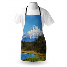 Snow Covered Mountain Apron