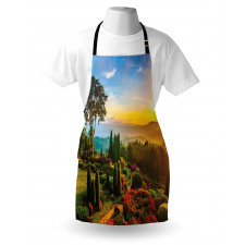 Colorful Idyllic Nature Apron