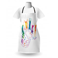 Dancing People Music Apron