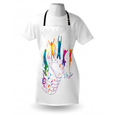 Dancing People Music Apron