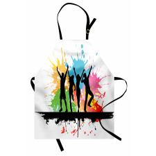 Dance Party People Colors Apron