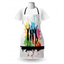 Dance Party People Colors Apron